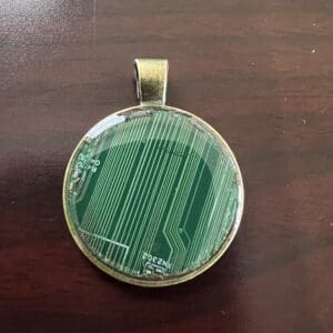 Circuit board pcb pendant, handcrafted jewelry