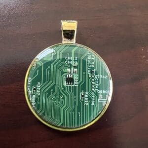 Circuit board pcb pendant, handcrafted jewelry