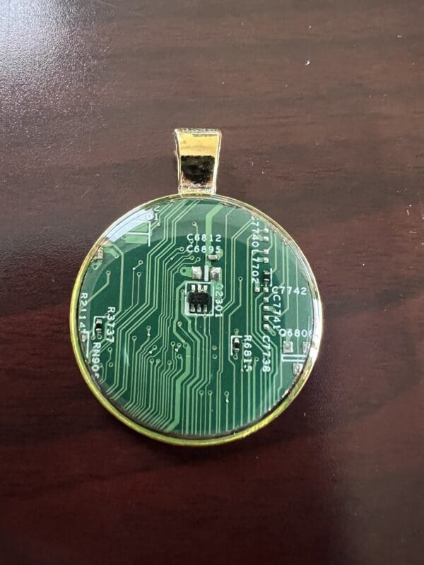 Circuit board pcb pendant, handcrafted jewelry