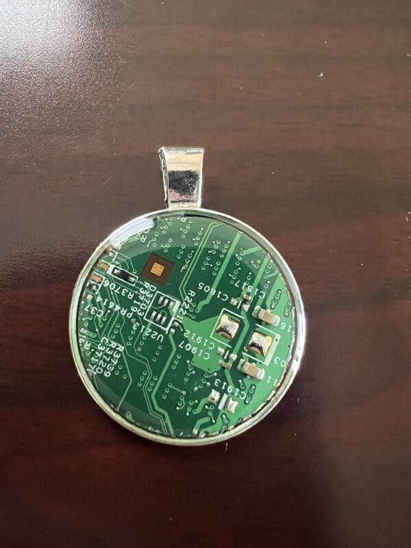 Circuit board pcb pendant, handcrafted jewelry